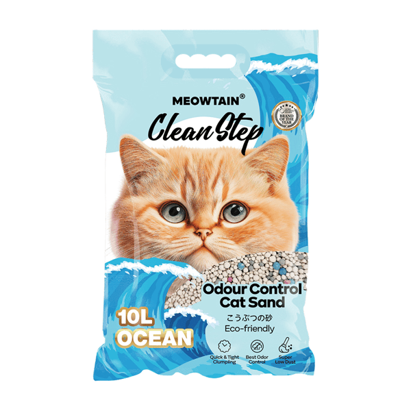 Clean Clean Step 礦物貓砂 原味 10L 10L 正面圖