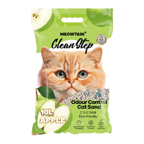 Clean Clean Step 礦物貓砂 蘋果味 10L 10L  正面圖