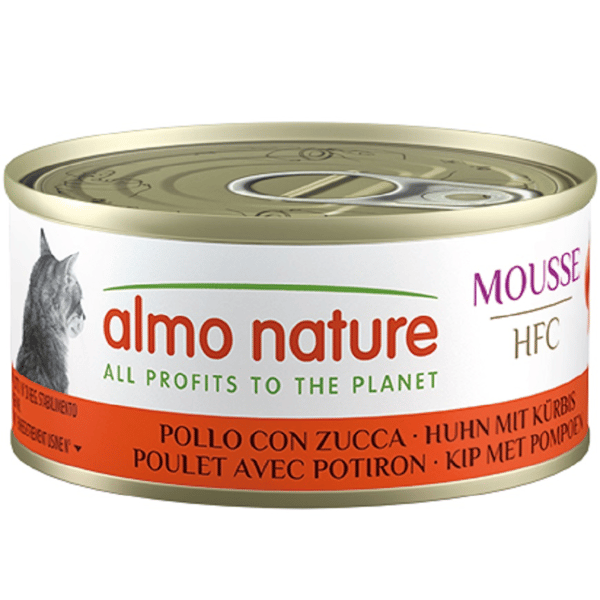 Almo Nature HFC Mousse 貓罐頭 雞肉+南瓜 70g (9440H) (圖片1)