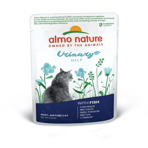 Almo Nature Urinary Help 尿道護理貓鮮包 鮮魚 70g (5296) (圖片1)