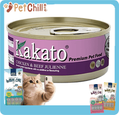 Kakato Kakato 罐頭 貓狗罐頭 雞肉及牛肉絲 170g 170g 正面圖