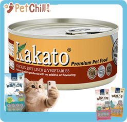 Kakato Kakato 罐頭 貓狗罐頭 雞肉及牛肝及蔬菜 170g 170g 正面圖