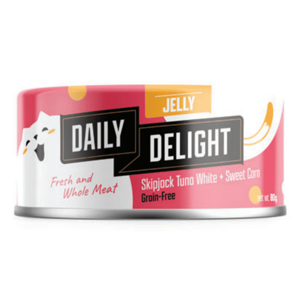 Daily Delight Jelly啫喱系列 貓罐頭 白鰹吞拿魚+甜玉米 80g (DD56) (圖片1)