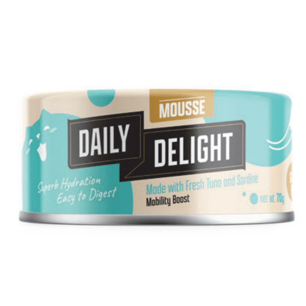 Daily Delight Mousse慕絲系列 貓罐頭 吞拿魚+沙丁魚 70g (DD611) (圖片1)