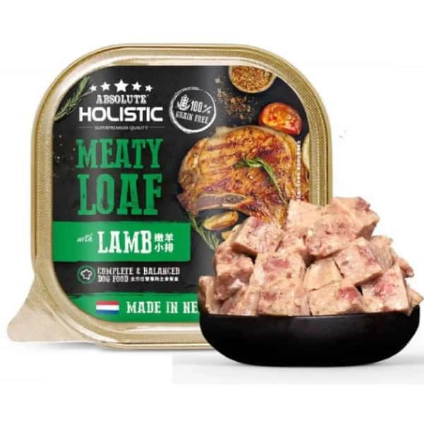 Absolute Absolute Holistic 荷式肉卷狗罐頭 全方位營養主食餐盒 嫩羊小排 100g 100g  正面圖