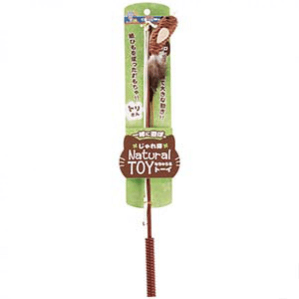 DoggyMan DoggyMan Natural TOY 天然羽毛自然風逗貓棒 小雞 正面圖