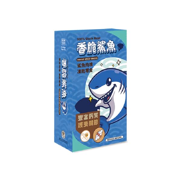 貓犬王 貓犬王 貓狗小食 凍乾零食 香脆鯊魚 25g 25g  正面圖