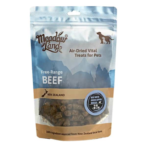 Meadowland Meadowland 狗零食 風乾牛肉+青口粉 150g 150g  正面圖
