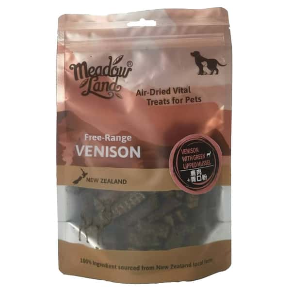 Meadowland Meadowland 狗零食 風乾鹿肉+青口粉 150g 150g 正面圖