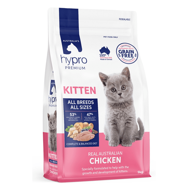 Hypro Hypro Premium 貓糧 幼貓糧 雞肉味 9kg 9kg  正面圖