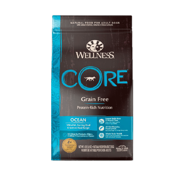 WELLNESS CORE 狗糧 無穀物 海洋魚配方 白魚,鯡魚及三文魚 12lb (88413) (圖片1)