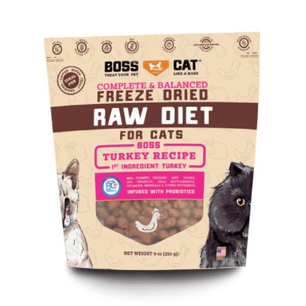 Boss Cat 貓用主食凍乾 生火雞肉配方 9oz (02705) (圖片1)