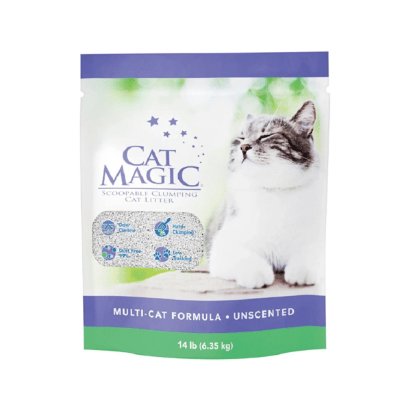 Cat Magic 礦物貓砂 紫標-低敏抑菌 (無⾹) 14lb (35802) (圖片1)