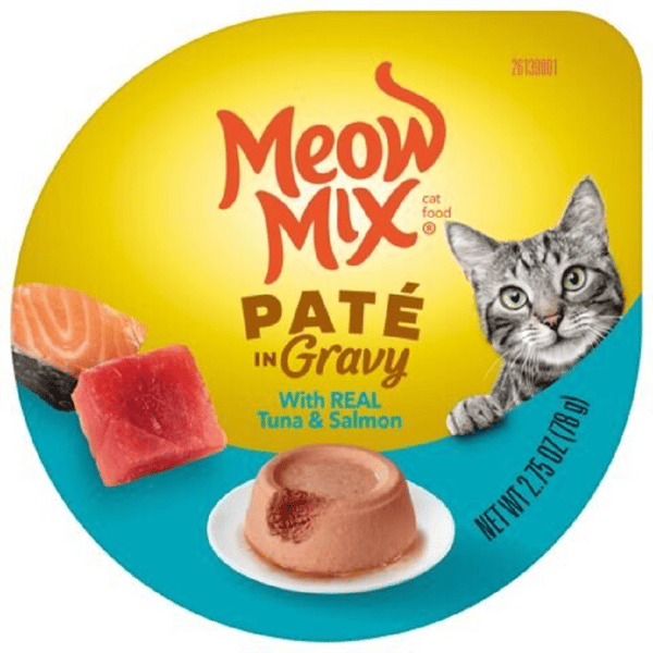 Meow Mix 杯装濕糧 免治肉汁 三文魚+吞拿魚 78g (MM-73) (圖片1)