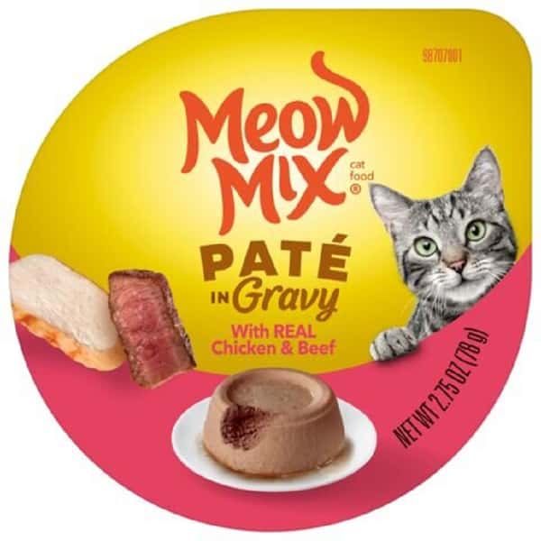 Meow Mix 杯装濕糧 免治肉汁 雞肉+牛肉 78g (MM-81) (圖片1)