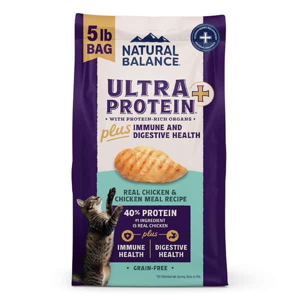 Natural Natural Balance 貓糧 超‧頂級系 免疫和消化健康 雞肉配方 5lb 5lb 正面圖