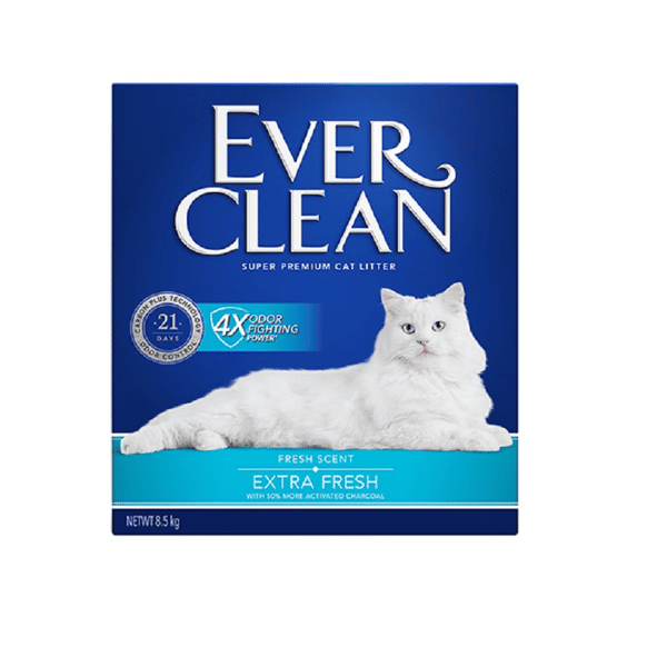 Ever Ever Clean 美國 礦物貓砂 藍鑽 藍標 4X除臭皇 有香味 8.5kg 5kg  正面圖