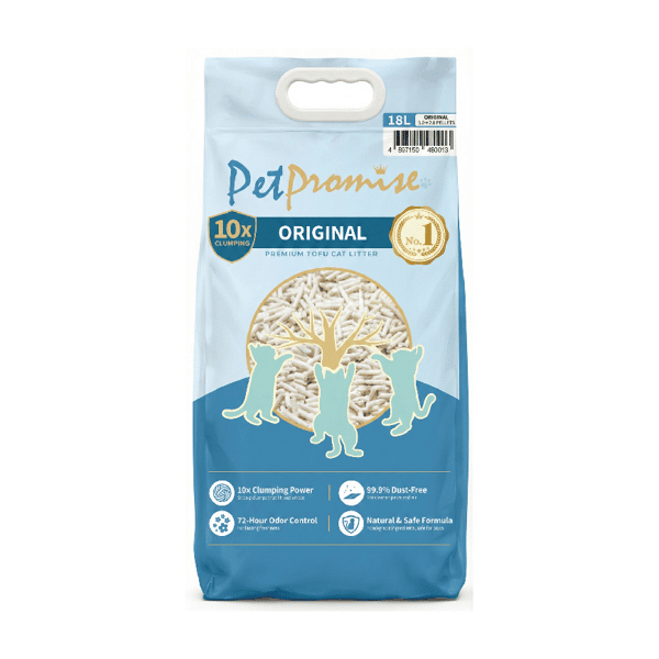 Pet Promise毛孩承諾 3.0+2.0mm粗幼混合 天然玉米豆腐貓砂 原味 國際版 18L - 原裝行貨 (圖片1)