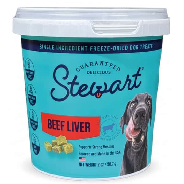 Stewart Stewart 狗零食 凍乾牛肝粒 2oz 2oz  正面圖