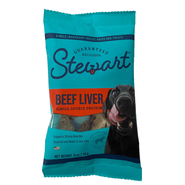 Stewart 狗零食 凍乾牛肝粒 0.5oz 試食裝 (405320) (圖片1)