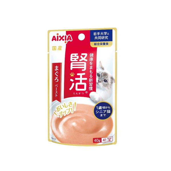 AIXIA 愛喜雅 貓濕糧 腎活 健康主食餐包系列 吞拿魚酱 40g (JK-1) (圖片1)