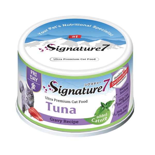 Signature7 貓罐頭 貓薄荷舒壓配方肉湯罐罐 吞拿魚 70g (S7-084642) (星期五) (圖片1)