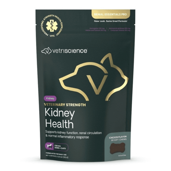 VetriScience 腎臟支持加強版 犬貓通用 60片/袋 (圖片1)