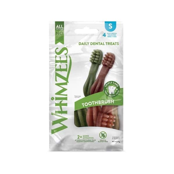 WHIMZEES 小型犬用潔齒骨 牙刷款4支 (WHZ742) (新舊包裝隨機發貨) (圖片1)