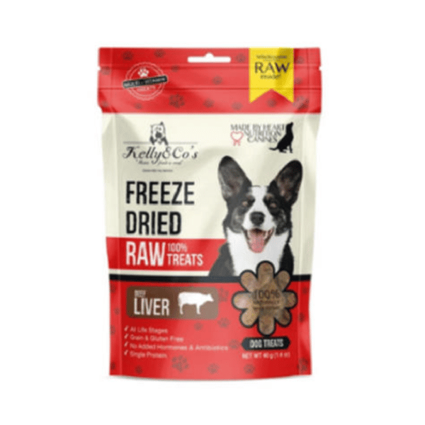 Kelly Kelly & Co's 狗零食 脫水凍乾小食 牛肝 40g 40g  正面圖