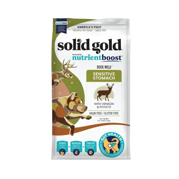 Solid Gold 素力高 狗糧 (NB) 升級版無穀物鹿肉成犬配方 22lb (SG726A) (圖片1)