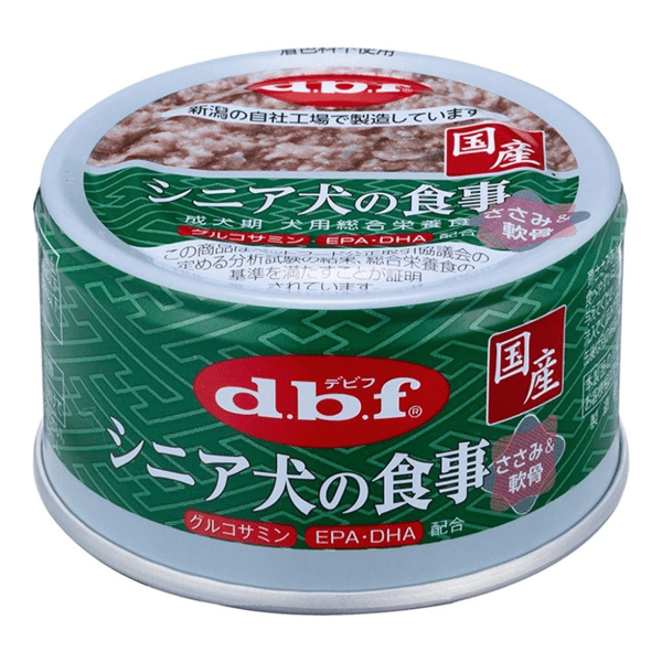 日本d.b.f 狗罐頭 老犬雞肉+豬軟骨 (葡萄糖胺+DHA 配合) 85g (D1127) (圖片1)