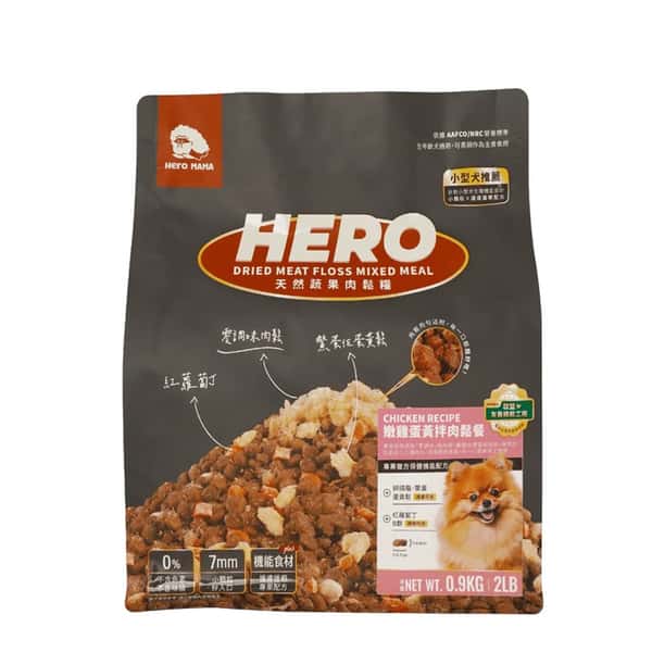 HeroMama 狗糧 天然蔬果肉鬆糧 小型犬用 雞肉拌肉鬆餐 2.7kg (圖片上重量只供參考) (圖片1)