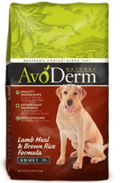 AvoDerm Natural 牛油果羊肉米配方狗糧 (1歲以上成犬) 4.4lb (圖片1)