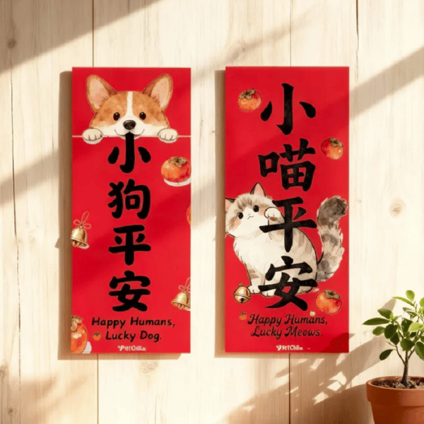 寵物吉祥揮春 貓貓款 款式隨機 (非賣品) (圖片5)