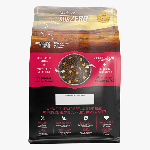 Nutrience SUBZERO 無穀物貓糧 全貓配方 凍乾脫水鮮牛肝配紅肉及海魚 4lbs 1.8kg (C2907C) (紅黑) (圖片3)
