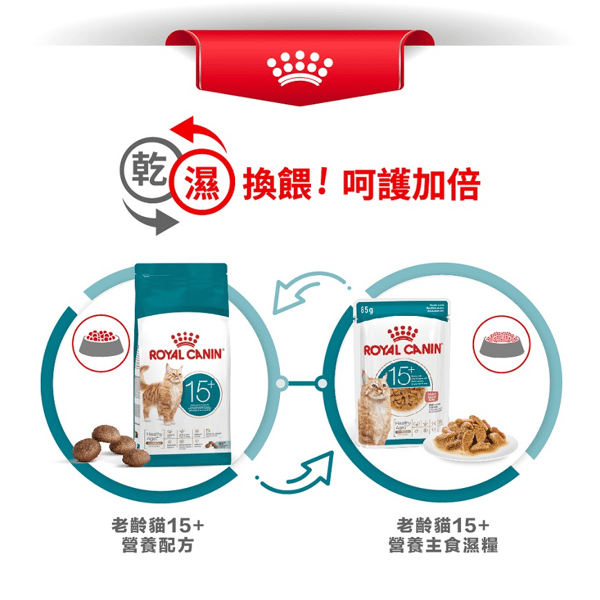 Royal Canin 法國皇家 貓濕糧 FHN 老齡貓15+ 主食濕糧 (肉汁) 85g (4200600) (圖片7)