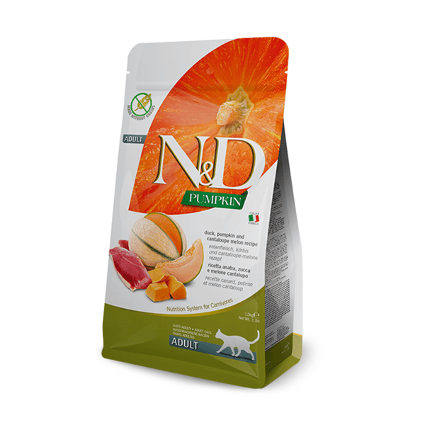 Farmina N&D 貓糧 南瓜無穀系列 鴨肉哈密瓜 成貓配方 1.5kg (PND0150013) (圖片1)
