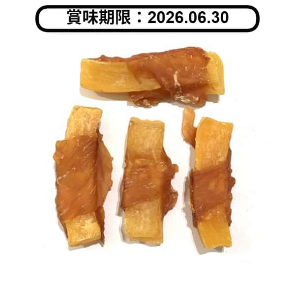 Nasami 狗零食 風乾小食系列 雞肉繞番薯乾 1kg (NS-1016) (賞味期限 2026.06.30) (圖片1)
