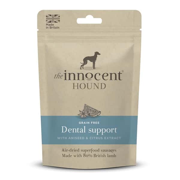 The The Innocent Hound 狗零食 風乾保健小食 牙齒保健 羊肉香腸加茴香 5pcs   正面圖