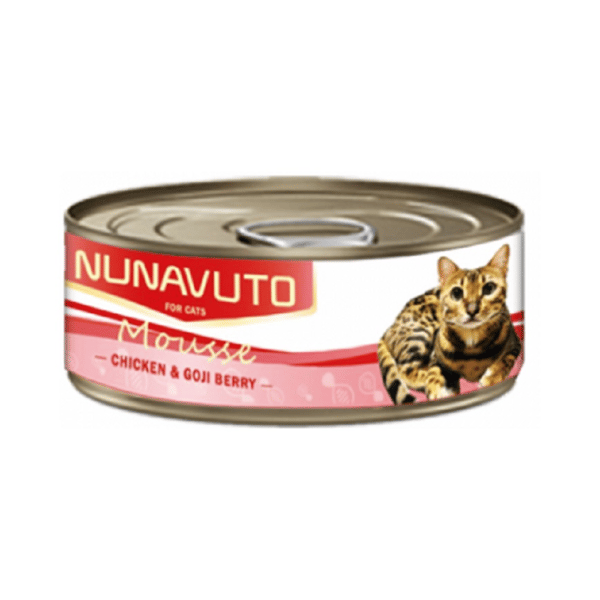 NUNAVUTO 貓罐頭 慕斯系列 雞肉+杞子 60gz (NU-35) (圖片1)