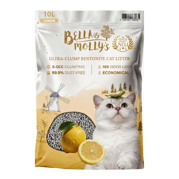Bella & Molly's貝莉 極速超結團高級礦物貓砂 檸檬味 10L (圖片1)