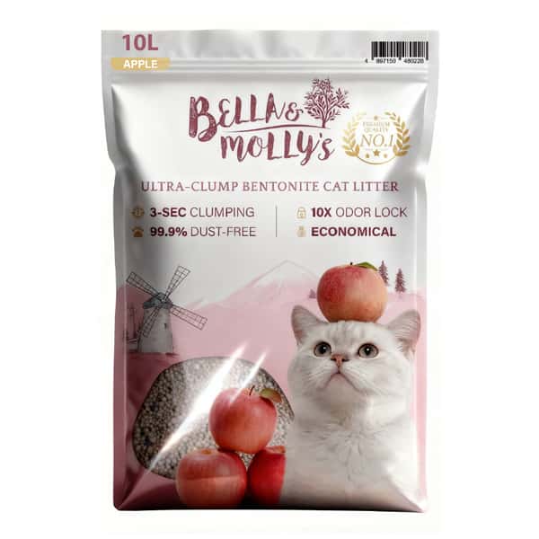 Bella & Molly's貝莉 極速超結團高級礦物貓砂 蘋果味 10L (圖片1)