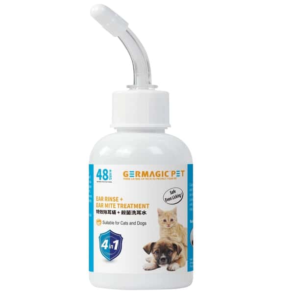 Germagic 貓犬用 寵物特效除耳蟎 + 殺菌洗耳水 50ml (GP-CL-EA-0050) (圖片1)