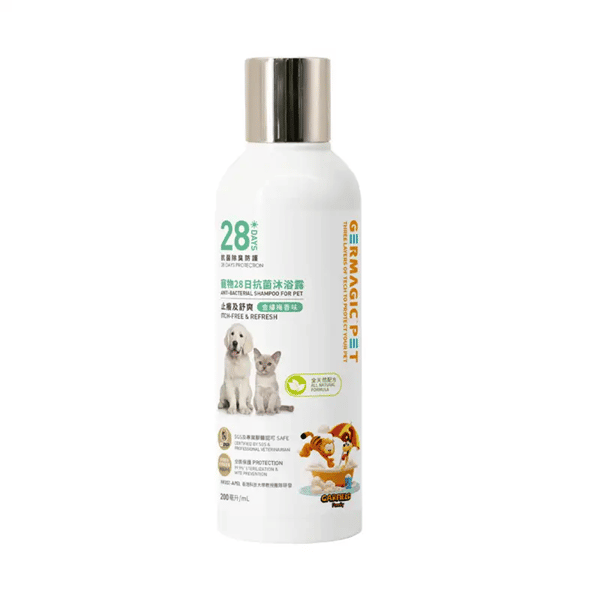 Germagic 貓犬用 寵物28日抗菌沐浴露-金縷梅香味 200ml (GP-SH-IT-0200) (圖片1)