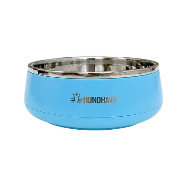 HUNDHAVN HUNDHAVN 犬用 防打翻不銹鋼寵物單狗碗  顔色隨機  犬用 背面圖