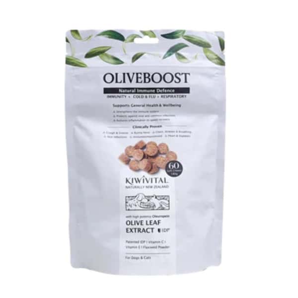 Kiwivital 貓犬用 OliveBoost 橄欖葉維C軟粒 60粒 (圖片1)