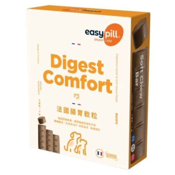 Easypill 貓犬用 法國腸胃軟粒 增量版 3條*7粒 (圖片1)