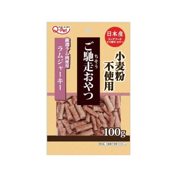 日本Q-Pet 日本Q-Pet 狗小食 御馳走 羊肉切條 100g (KQ2304) 100g 正面圖