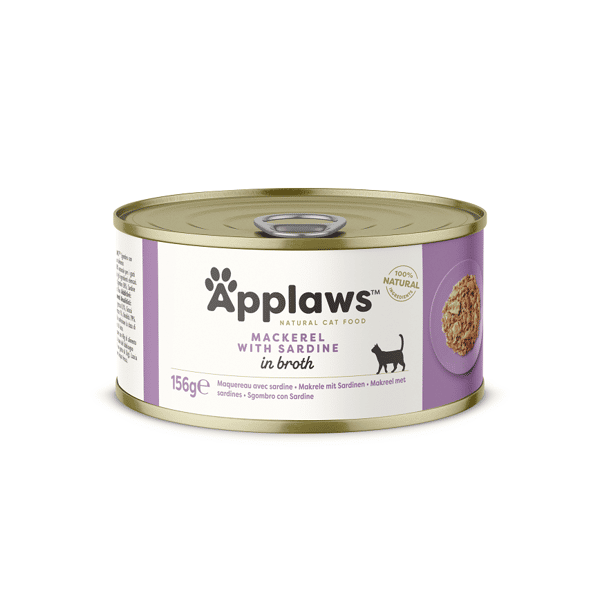 Applaws Applaws 貓罐頭 天然優質沙丁魚及鯖魚 Mackerel with Sardine 156g 156g 正面圖