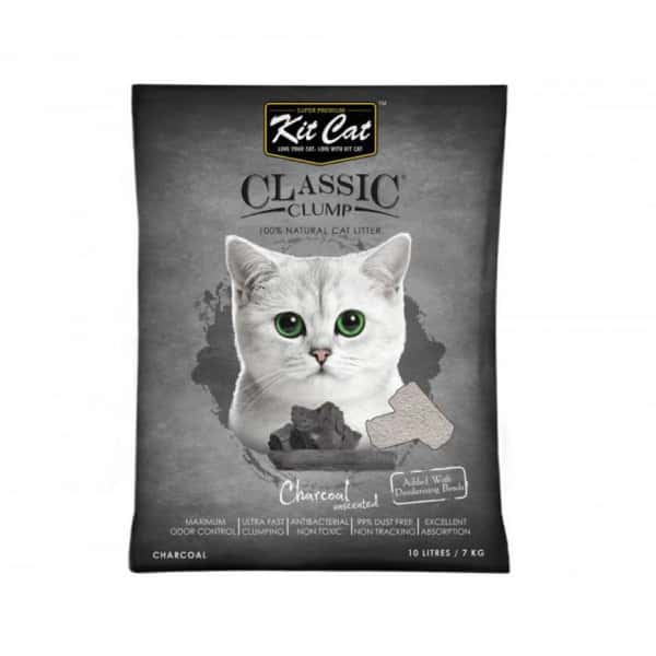 Kit Kit Cat 天然凝結礦物砂 竹碳味 10L 10L 正面圖
